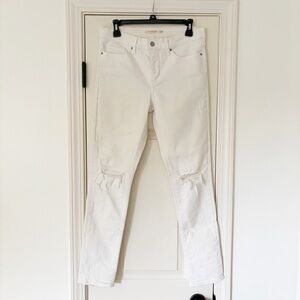 Levi's 311 Shaping Skinny Jeans size 29 White Distressed Jeans
